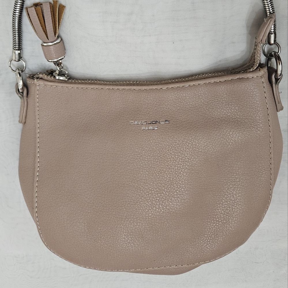 David Jones Paris Soft Pink Crossbody Bag